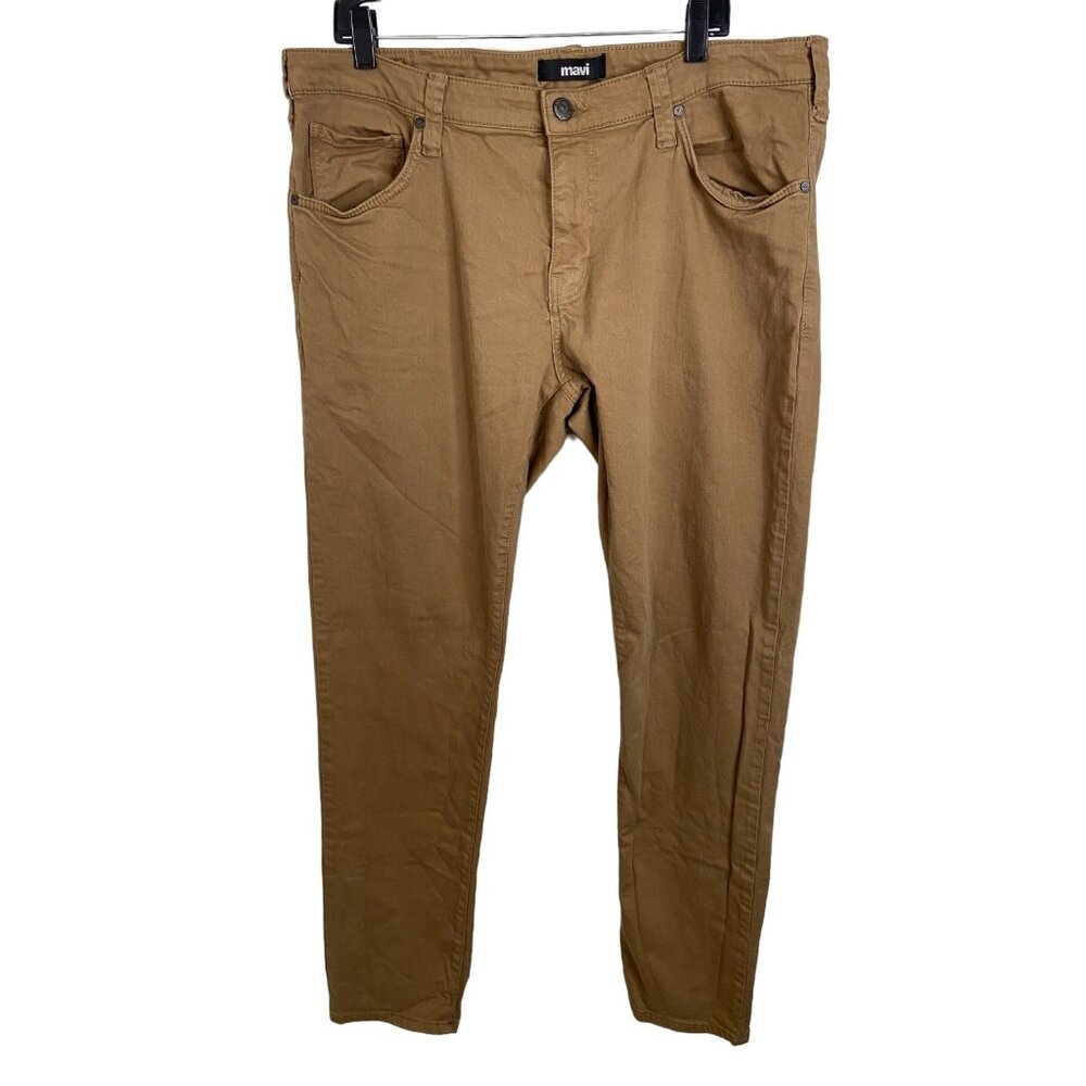 Mavi men’s 40/34 Jake slim leg tan‎ full jeans cargo pants